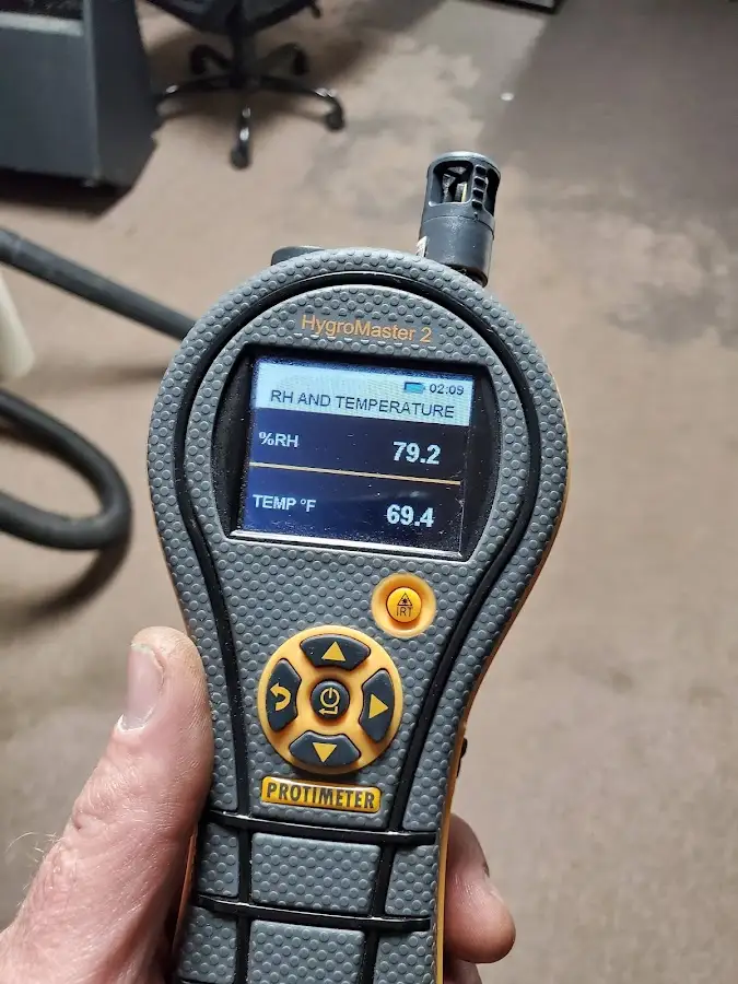 Moisture meter humidity assessment for Mold Remediation & Removal in Evanston